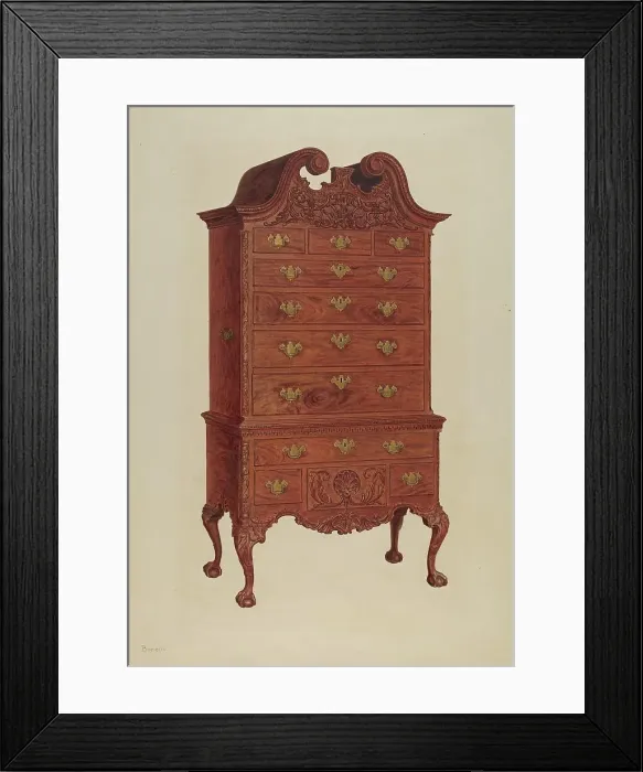 Framed Print : Highboy, c. 1938. Creator: Francis Borelli Framed Print : Highboy, c. 1938. Creator: Francis Borelli