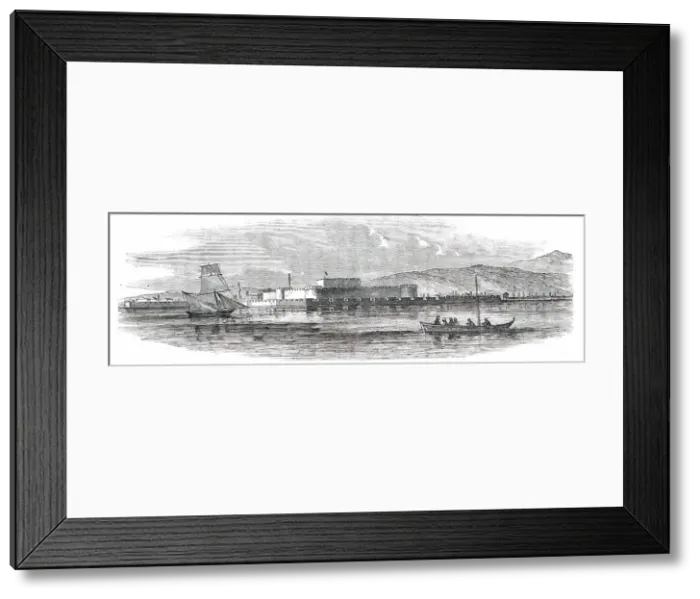 Framed Print : The Dardanelles - Fort of Chanah-Kalesi, from the Middle of the Channel, 1850. Creator: Unknown Framed Print : The Dardanelles - Fort of Chanah-Kalesi, from the Middle of the Channel, 1850. Creator: Unknown