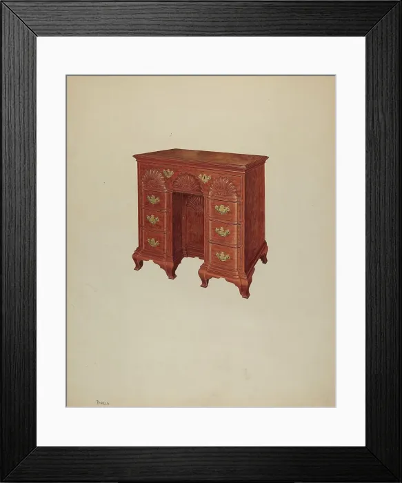 Framed Print : Dressing Table, 1938. Creator: Francis Borelli Framed Print : Dressing Table, 1938. Creator: Francis Borelli