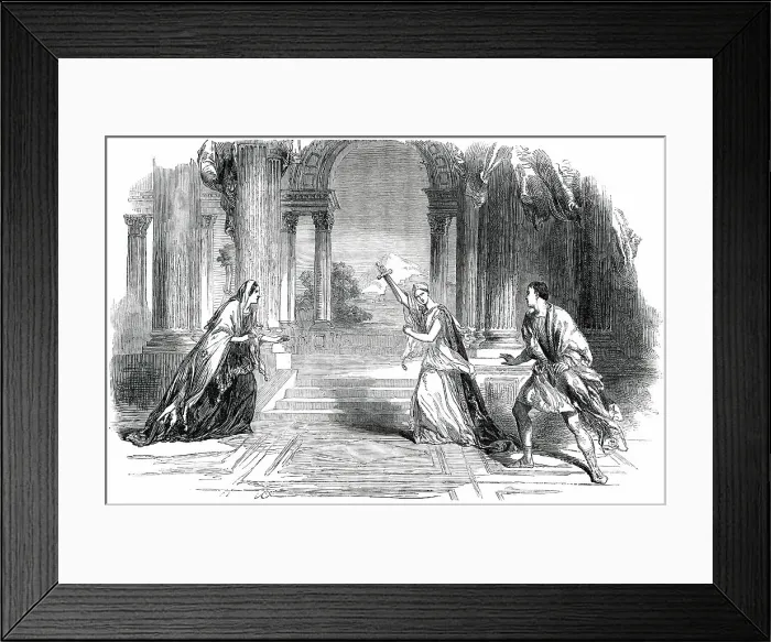 Framed Print : Scene from Racine's Phedre, 1850. Creator: Unknown. Scene from Racine's Phedre, 1850. Creator: Unknown Framed Print : Scene from Racine's Phedre, 1850. Creator: Unknown. Scene from Racine's Phedre, 1850. Creator: Unknown