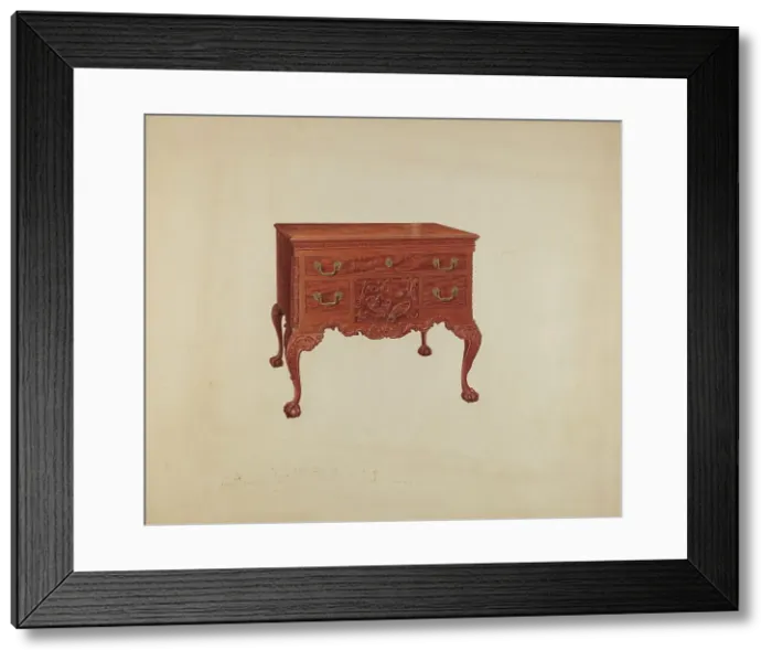 Framed Print : Lowboy, c. 1938. Creator: Francis Borelli Framed Print : Lowboy, c. 1938. Creator: Francis Borelli