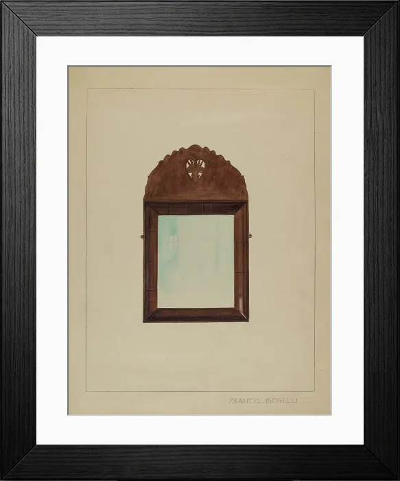 Framed Print : Mirror, c. 1936. Creator: Francis Borelli Framed Print : Mirror, c. 1936. Creator: Francis Borelli