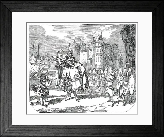 Framed Print : Scene from Harlequin and Humpty-Dumpty, 1850. Creator: Unknown. Scene from Harlequin and Humpty-Dumpty, 1850. Creator: Unknown Framed Print : Scene from Harlequin and Humpty-Dumpty, 1850. Creator: Unknown. Scene from Harlequin and Humpty-Dumpty, 1850. Creator: Unknown