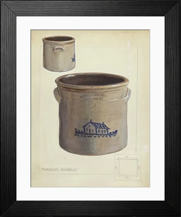 Framed Print : Jar, c. 1953. Creator: Francis Borelli Framed Print : Jar, c. 1953. Creator: Francis Borelli