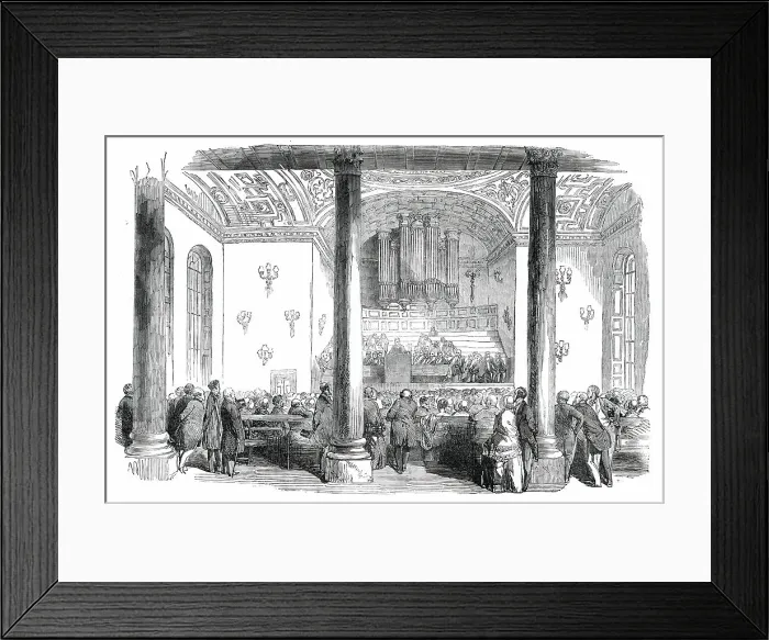 Framed Print : Sir David Brewste...Delivering the Opening Address, 1850. Creator: Unknown Framed Print : Sir David Brewste...Delivering the Opening Address, 1850. Creator: Unknown