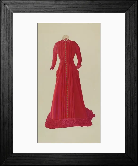 Framed Print : Tea Gown, c. 1937. Creator: Joseph L. Boyd Framed Print : Tea Gown, c. 1937. Creator: Joseph L. Boyd