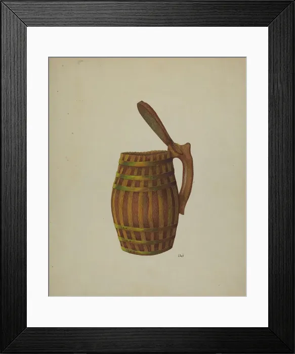 Framed Print : Wine Jug, c. 1939. Creator: Joseph L. Boyd