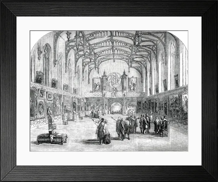 Framed Print : Picture Gallery of the late King of Holland, in the Palace of the Hague, 1850. Creator: Unknown Framed Print : Picture Gallery of the late King of Holland, in the Palace of the Hague, 1850. Creator: Unknown