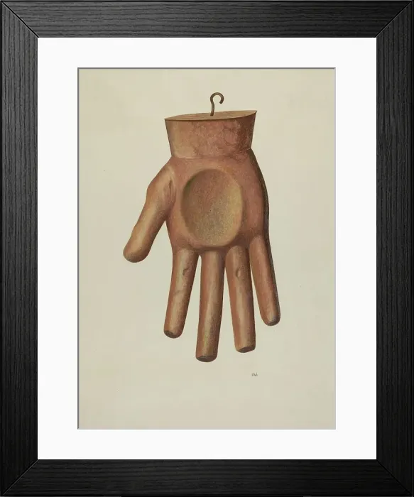 Framed Print : Glove Shop Sign, c. 1938. Creator: Joseph L. Boyd Framed Print : Glove Shop Sign, c. 1938. Creator: Joseph L. Boyd