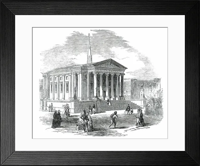 Framed Print : St. Paul's Church, Malta, Built at the Expense of the late Queen Dowager Adelaide, 1850. Creator: Unknown Framed Print : St. Paul's Church, Malta, Built at the Expense of the late Queen Dowager Adelaide, 1850. Creator: Unknown