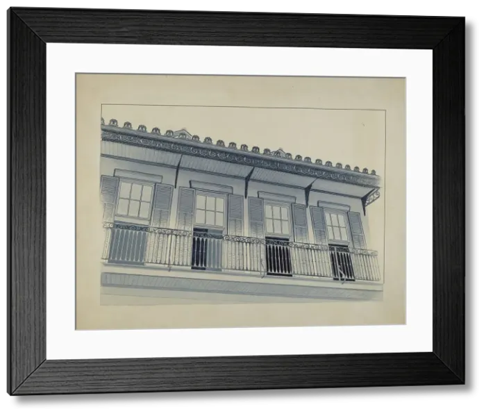 Framed Print : Cast Iron Work, c. 1936. Creator: Joseph L. Boyd Framed Print : Cast Iron Work, c. 1936. Creator: Joseph L. Boyd