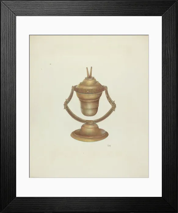 Framed Print : Mariner's Lamp, c. 1940. Creator: Joseph L. Boyd Framed Print : Mariner's Lamp, c. 1940. Creator: Joseph L. Boyd