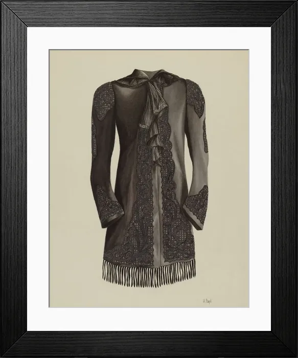 Framed Print : Afternoon Coat, c. 1938. Creator: Joseph L. Boyd Framed Print : Afternoon Coat, c. 1938. Creator: Joseph L. Boyd