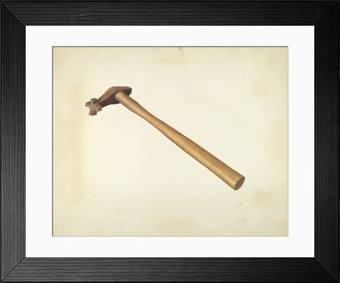 Framed Print : Branding Hammer, c. 1938. Creator: Joseph L. Boyd Framed Print : Branding Hammer, c. 1938. Creator: Joseph L. Boyd