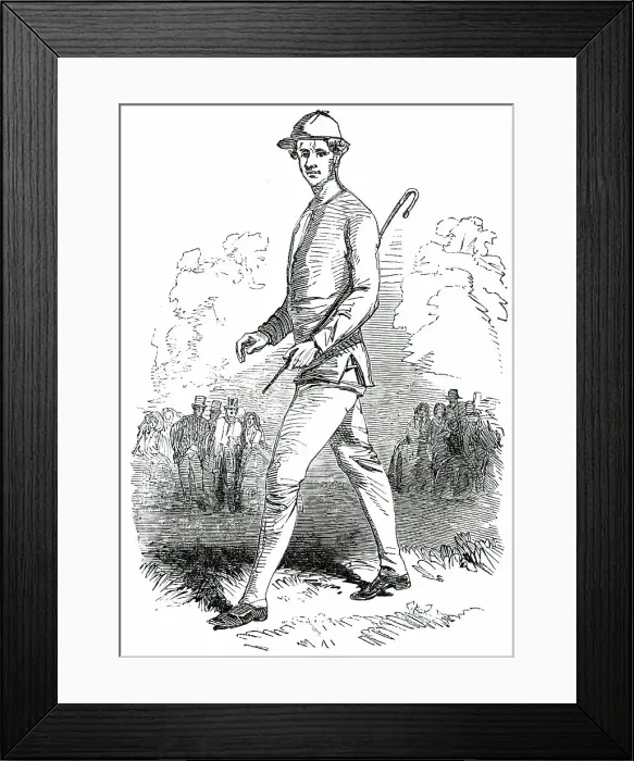 Framed Print : Richard Manks, the Pedestrian, 1850. Creator: Unknown Framed Print : Richard Manks, the Pedestrian, 1850. Creator: Unknown