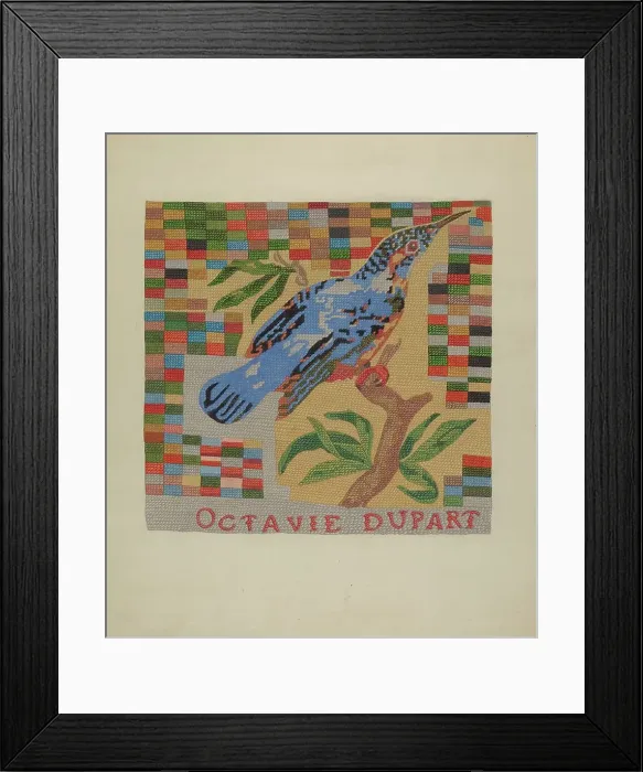 Framed Print : Sampler, c. 1937. Creator: Joseph L. Boyd Framed Print : Sampler, c. 1937. Creator: Joseph L. Boyd