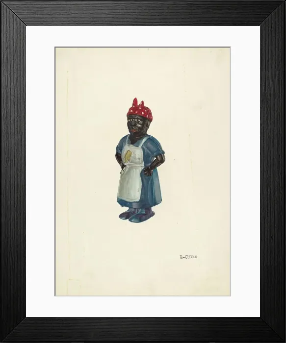 Framed Print : Negro Mammy Bank, c. 1937. Creator: Robert Clark Framed Print : Negro Mammy Bank, c. 1937. Creator: Robert Clark