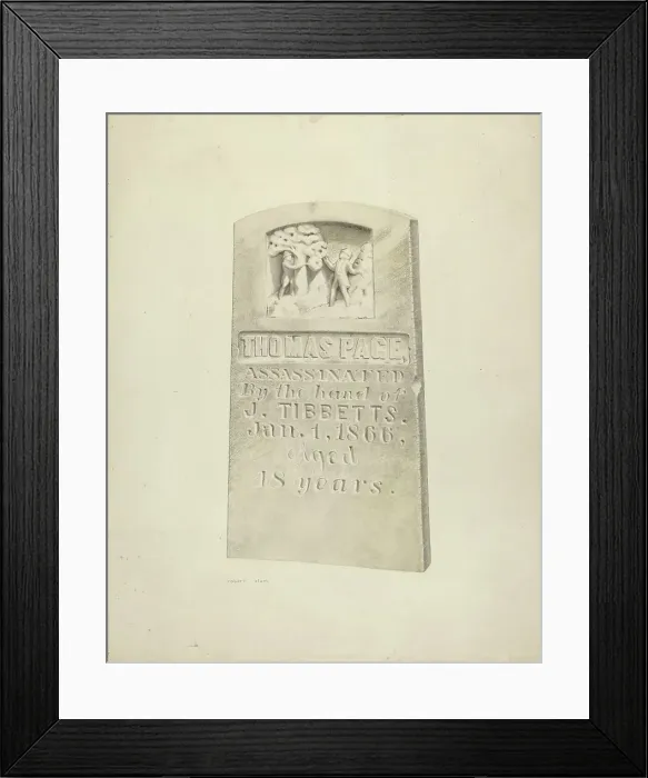 Framed Print : Tombstone, c. 1939. Creator: Robert Clark Framed Print : Tombstone, c. 1939. Creator: Robert Clark