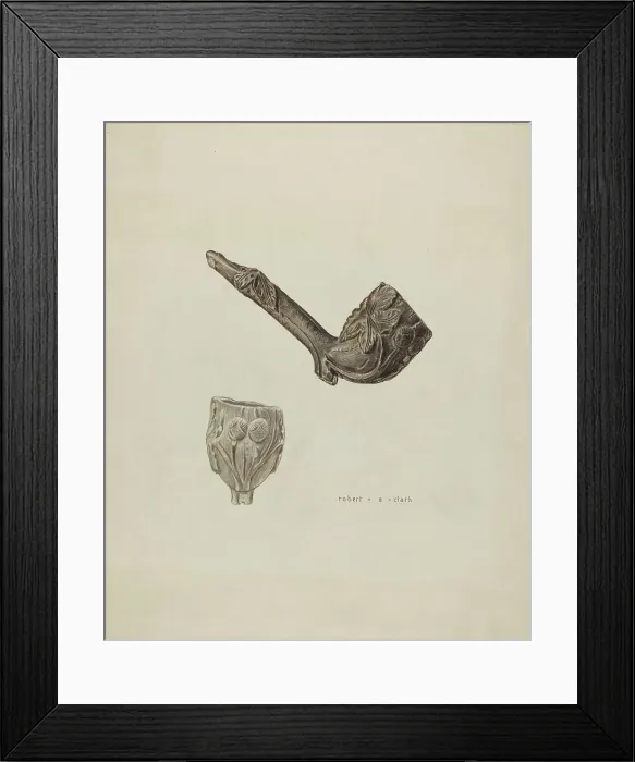 Framed Print : Pipe, c. 1939. Creator: Robert Clark Framed Print : Pipe, c. 1939. Creator: Robert Clark