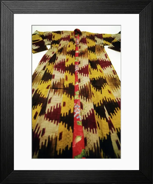 Framed Print : Chapan or Khalat (Man's Outer Robe), Central Asia, 19th century. Creator: Unknown Framed Print : Chapan or Khalat (Man's Outer Robe), Central Asia, 19th century. Creator: Unknown