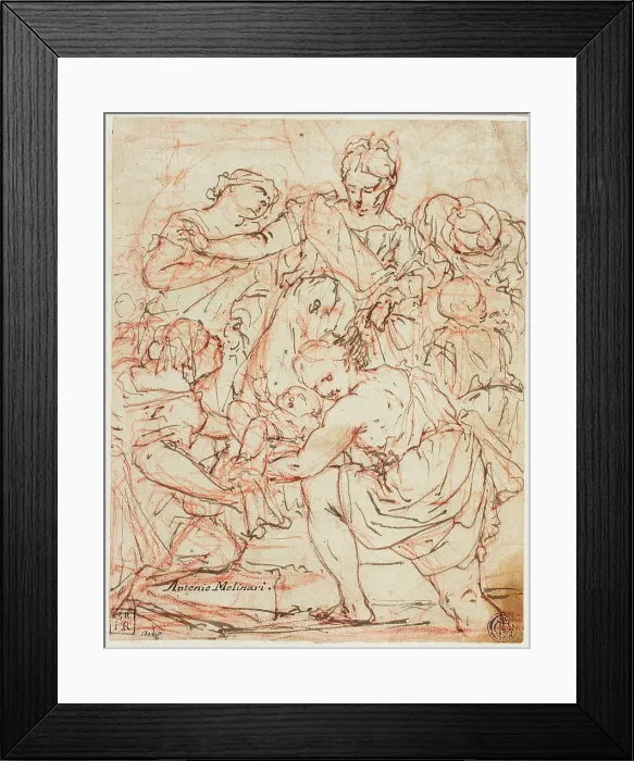 Framed Print : Finding of Moses, n.d. Creator: Antonio Molinari