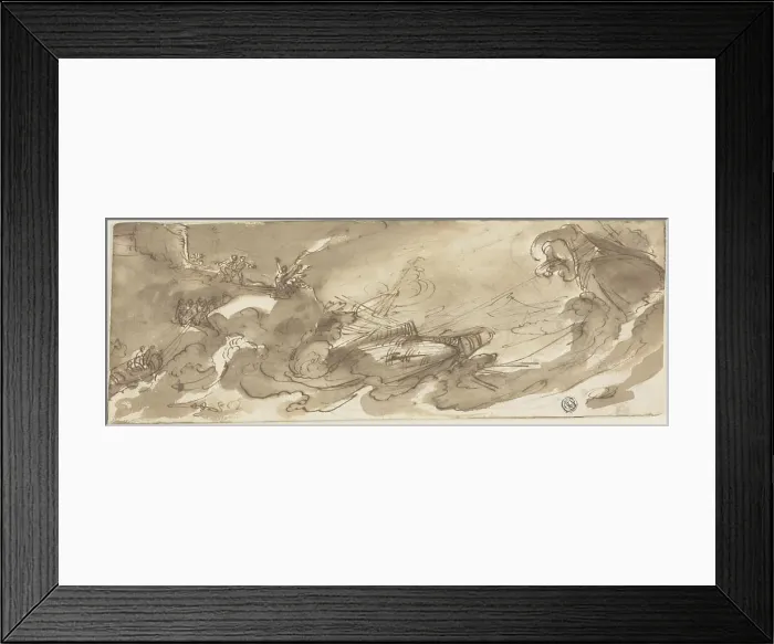 Framed Print : Shipwreck, n.d. Creator: Filippo Napoletano