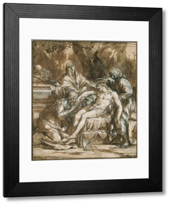 Framed Print : Lamentation over the Dead Christ, 1635. Creator: Pietro da Cortona
