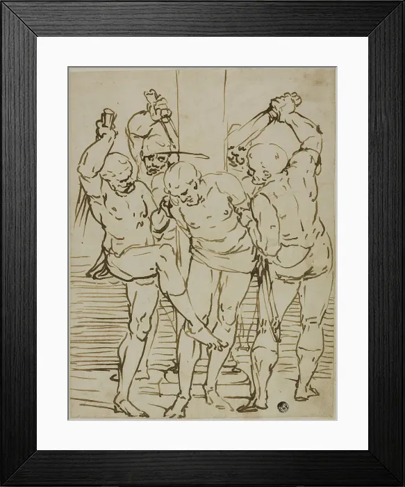 Framed Print : Flagellation of Christ, 1570 / 90. Creator: School of Luca Cambiaso Italian, 1527-1586 Framed Print : Flagellation of Christ, 1570 / 90. Creator: School of Luca Cambiaso Italian, 1527-1586