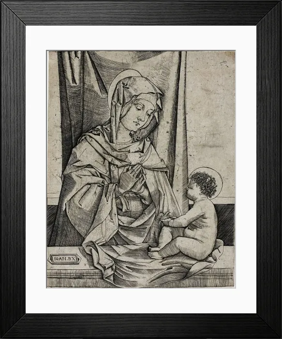 Framed Print : The Virgin and Child, c.1502. Creator: Benedetto Montagna Framed Print : The Virgin and Child, c.1502. Creator: Benedetto Montagna