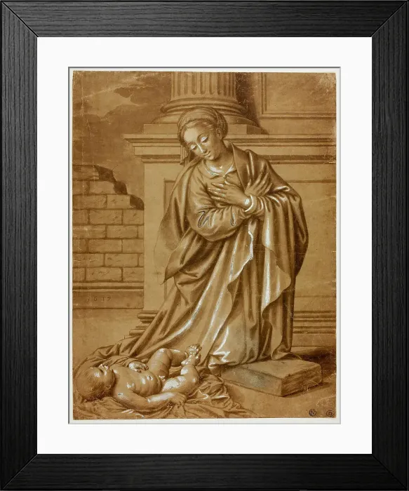 Framed Print : Madonna and Child, n.d. Creator: Benvenuto Tisi da Garofalo Framed Print : Madonna and Child, n.d. Creator: Benvenuto Tisi da Garofalo