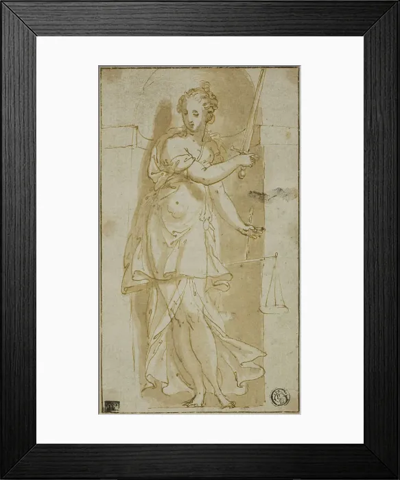 Framed Print : Justice, 1550 / 69. Creator: Bernardino India Framed Print : Justice, 1550 / 69. Creator: Bernardino India