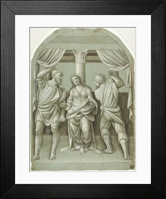 Framed Print : Flagellation of Saint Catherine, 1550 / 55. Creator: Bernardino Lanino Framed Print : Flagellation of Saint Catherine, 1550 / 55. Creator: Bernardino Lanino