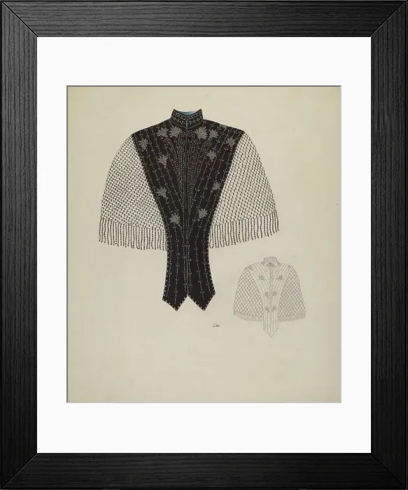 Framed Print : Cape, c. 1937. Creator: Joseph L. Boyd Framed Print : Cape, c. 1937. Creator: Joseph L. Boyd