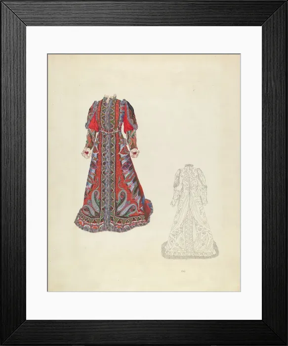 Framed Print : Tea Gown, c. 1937. Creator: Joseph L. Boyd Framed Print : Tea Gown, c. 1937. Creator: Joseph L. Boyd