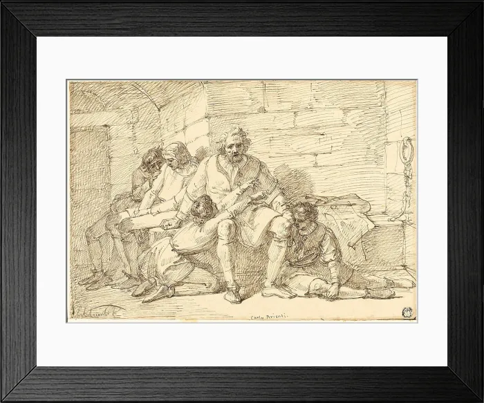 Framed Print : Ugolino and His Sons in Prison, n.d. Creator: Carlo Arienti Framed Print : Ugolino and His Sons in Prison, n.d. Creator: Carlo Arienti