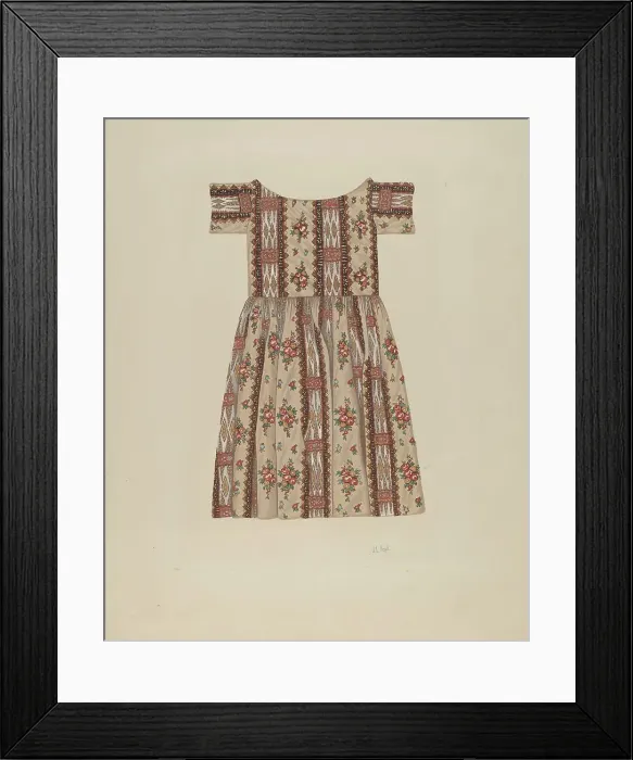 Framed Print : Child's Dress, c. 1937. Creator: Joseph L. Boyd Framed Print : Child's Dress, c. 1937. Creator: Joseph L. Boyd