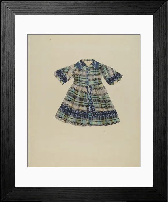 Framed Print : Child's Dress, c. 1937. Creator: Joseph L. Boyd Framed Print : Child's Dress, c. 1937. Creator: Joseph L. Boyd