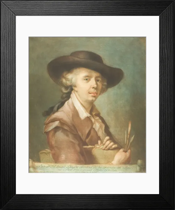 Framed Print : Portrait of Edouard Dagoty, After 1783. Creator: Carlo Lasinio Framed Print : Portrait of Edouard Dagoty, After 1783. Creator: Carlo Lasinio