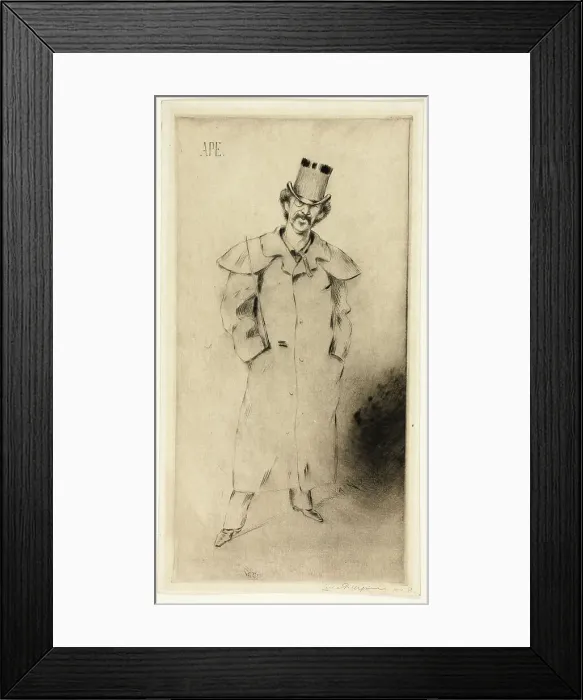 Framed Print : Portrait of Whistler, 1881. Creator: Carlo Pellegrini Framed Print : Portrait of Whistler, 1881. Creator: Carlo Pellegrini