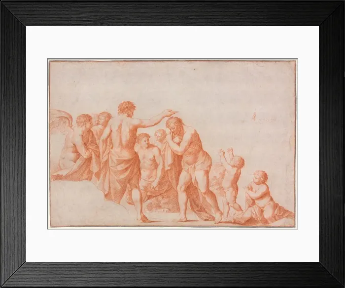 Framed Print : The Baptism of Christ, 1641 / 67. Creator: Cornelis van Poelenburgh Framed Print : The Baptism of Christ, 1641 / 67. Creator: Cornelis van Poelenburgh