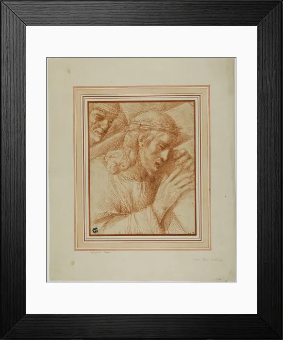 Framed Print : Christ Carrying the Cross, 1580 / 1600. Creator: Cesare Rossetti Framed Print : Christ Carrying the Cross, 1580 / 1600. Creator: Cesare Rossetti