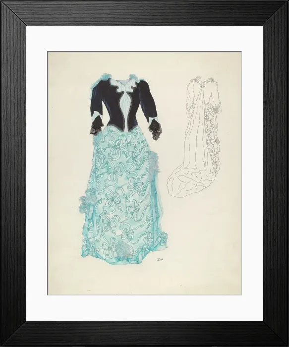 Framed Print : Dress, c. 1937. Creator: Joseph L. Boyd Framed Print : Dress, c. 1937. Creator: Joseph L. Boyd