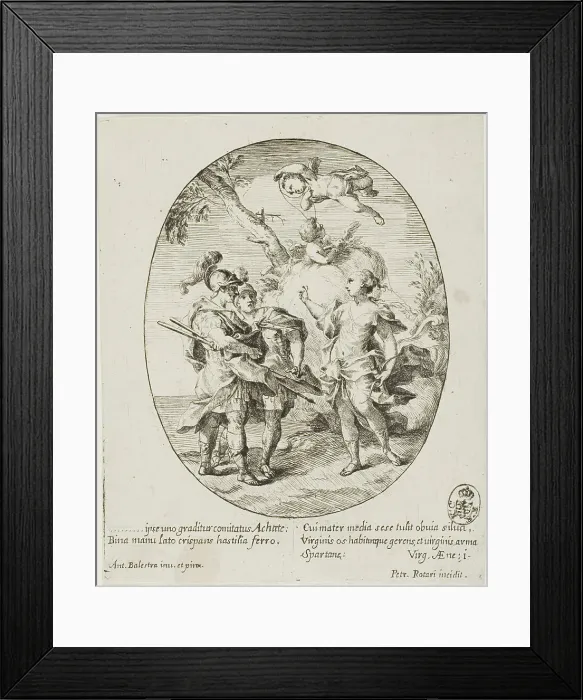 Framed Print : Aeneas, Venus, and Achates, n.d. Creator: Pietro Rotari Framed Print : Aeneas, Venus, and Achates, n.d. Creator: Pietro Rotari