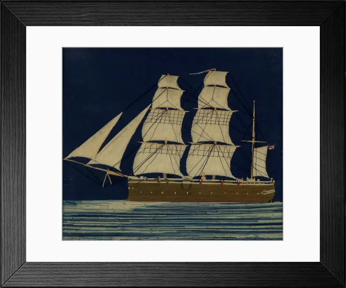 Framed Print : Picture (Needlework), England, 1825 / 75. Creator: Unknown Framed Print : Picture (Needlework), England, 1825 / 75. Creator: Unknown