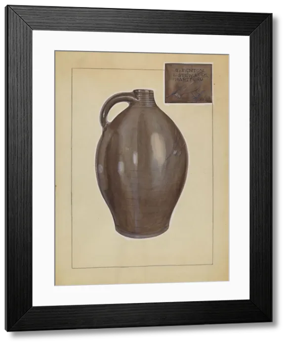 Framed Print : Jug, 1935 / 1942. Creator: John Dana Framed Print : Jug, 1935 / 1942. Creator: John Dana