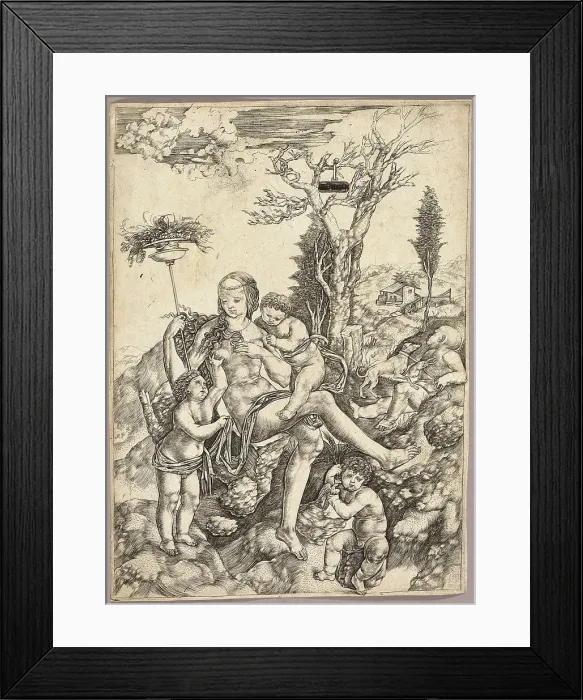 Framed Print : An Allegory of Abundance, c.1515. Creator: Cristofano di Michele Martini Framed Print : An Allegory of Abundance, c.1515. Creator: Cristofano di Michele Martini