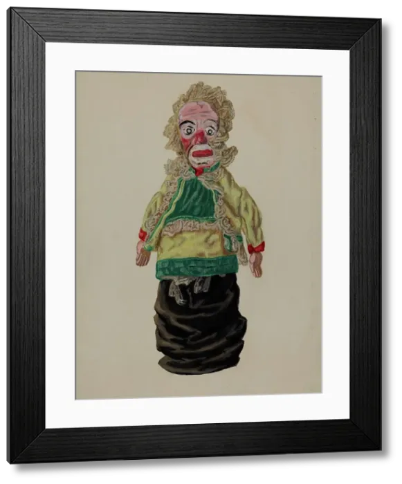 Framed Print : Hand Puppet Judy, c. 1936. Creator: Dorothy Brennan Framed Print : Hand Puppet Judy, c. 1936. Creator: Dorothy Brennan