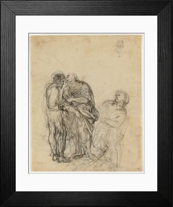Framed Print : Figure Piece, n.d. Creator: Domenichino Framed Print : Figure Piece, n.d. Creator: Domenichino