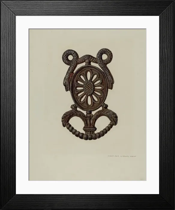 Framed Print : Trivet, c. 1941. Creators: Robert Clark, Stanley Mazur Framed Print : Trivet, c. 1941. Creators: Robert Clark, Stanley Mazur