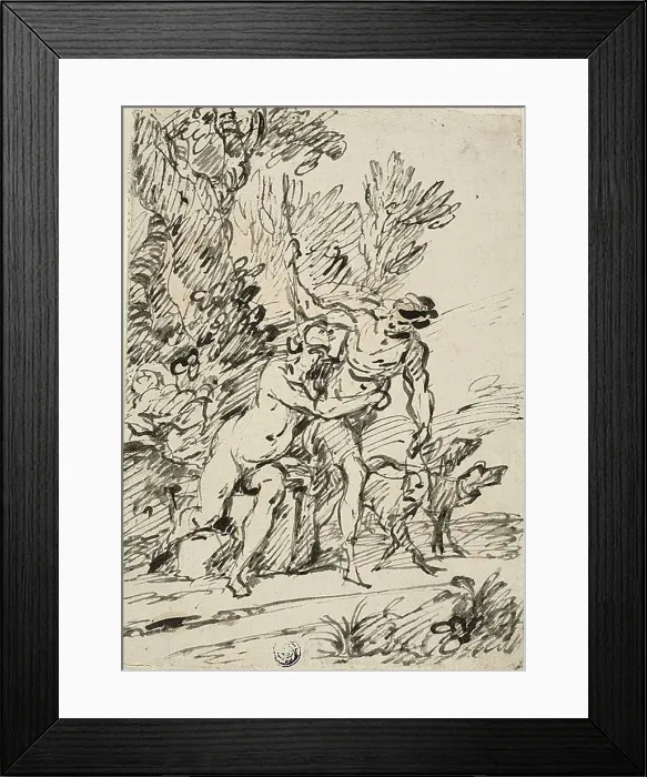Framed Print : Venus and Adonis, n.d. Creator: Domenico Gargiulo Framed Print : Venus and Adonis, n.d. Creator: Domenico Gargiulo